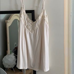 Cream Tank top from American Eagle